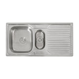 Double-Bowl Stainless Steel Kitchen Sink with Waste Kit, MK150029