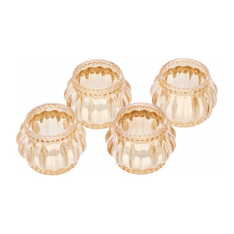 4pcs Tabletop Decorative Glass Tea Light Candle Holders, IP540001