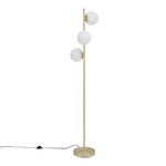 Modern 3-Light Floor Lamp with Glass Lampshades, FI0854