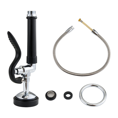 Pre-Rinse Replacement Kit High Pressure Spray Head and Hose Connection for Commercial Sink Tap, MD170021 (Ver.2)
