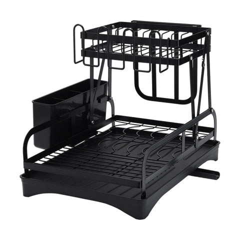 2-Tier Dish Drainer with Drying Tray, WM0068