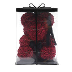 Bow-knot Rose Teddy Bear Doll with Gift Box and Lights, SC0591