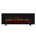 Livingandhome 72-inch Wall Mounted Electric Fireplace with Remote Control, PM1340