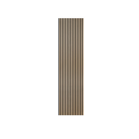 Set of 4 Indoor Wood Grain PVC Slat Wall Panels Background Decor, KA0067