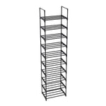 10 Tier Customizable Metal Shoe Rack, LY0060