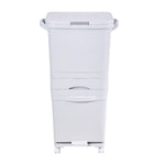 49L 3-Tier Dry Wet Separation Trash Bin, WM0783