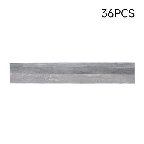 36Pcs Wood-Grain PVC Self-Adhesive Plank Flooring Set, MD040177