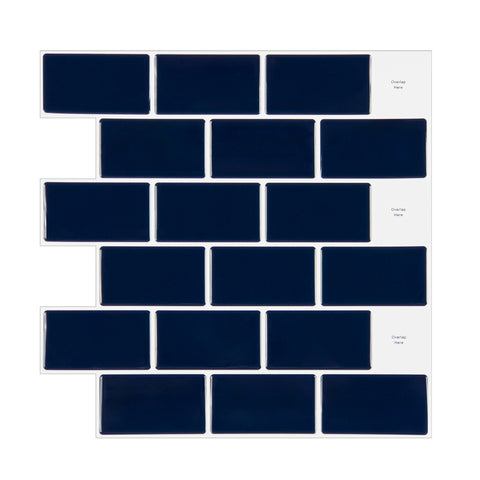 10Pcs Peel and Stick 1.2mm Backsplash Tiles, SW0886