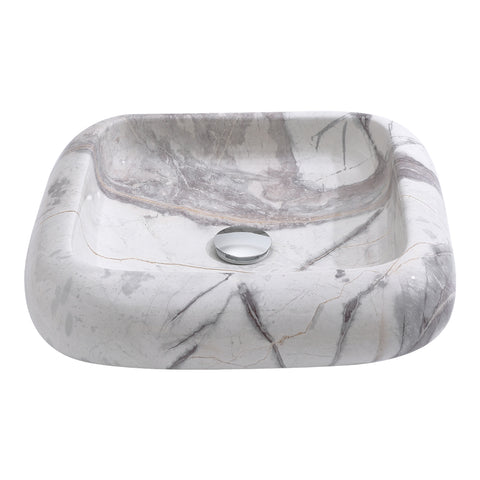 Ceramic Bathroom Sink with Central Drain Set, DM0659