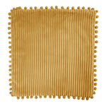 Polyester Cushion Cover with Pom-Pom Trim, HT390009