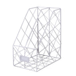 Livingandhome Metal Desk Organizer Bookcase Storage Rack for Desktop File Holder, WH0855