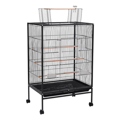Open Play Top Metal Pet Bird Cage with Casters, CT0907 (Ver.2)