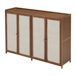 Bamboo Shoe Storage Cabinet with Doors, XY0461 (VER.2)