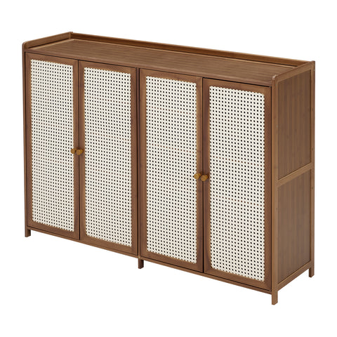 Bamboo Shoe Storage Cabinet with Doors, XY0461 (VER.2)
