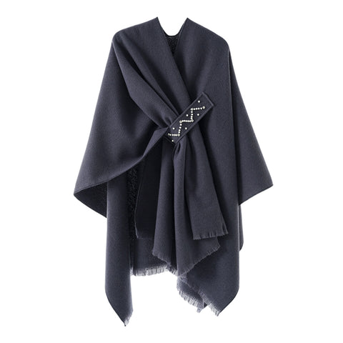 Oversized Plain Shawl Wrap, CA290112