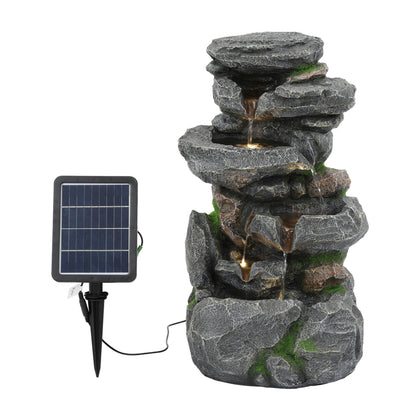 Outdoor Rock Waterfall Fountain with LED Lights, AI1335(Ver.2)