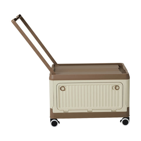 Plastic Storage Box with Wheels & Lid, HM320260