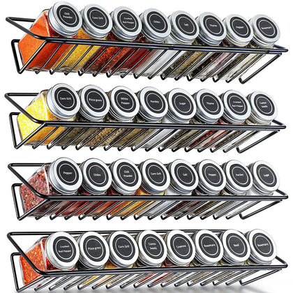 4Pcs Wall-Mounted Spice Racks, HM320230 (Ver.2)