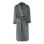 Lapel Collar Flannel Dressing Gown, CC290300 (Ver.2)