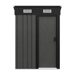 4 x 4FT Outdoor Metal Garden Storage Shed, PM1437 (Ver.2)