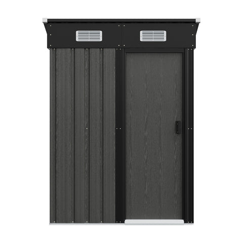 4 x 4FT Outdoor Metal Garden Storage Shed, PM1437 (Ver.2)