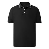 Turn Down Collar Short Sleeve Polo Shirt, CC290849