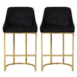 Set of 2 Upholstered Bar Stools, FD240005 (Ver.2)