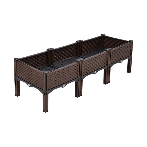 Plastic Raised Garden Bed Planter Box, GG190065 (Ver.2)