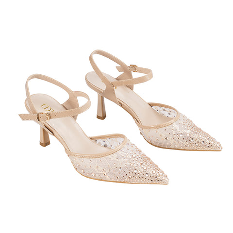 Elegant Slingback Stiletto Heels, JW0186