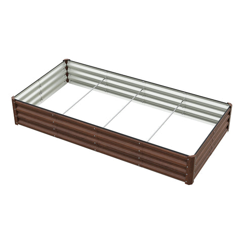 Rectangular Galvanized Steel Raised Garden Bed, GG190101 (Ver.2)