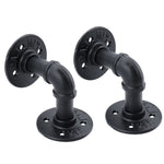 2-Pack Industrial-Style L-Shaped Pipe Shelf Brackets, SP1561 (Ver.2)