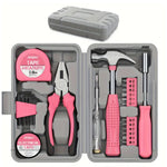 24pcs Pink Household DIY Tool Kit, ZY0126