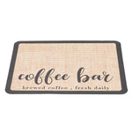 Coffee Mat Coffee Bar Mat Wit Rubber Backing, HF320043