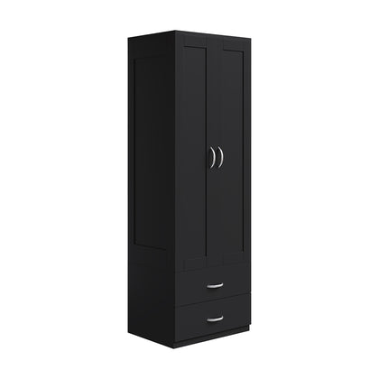 Modern 2-Door Wardrobe with 2 Drawers, FB490043FB490044 (Ver.2)