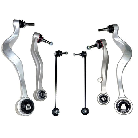 6-Piece Front Suspension Control Arms and Tie Rods Kit for BMW 5 Series E60 E61, UA160001
