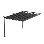 10 x 13FT Outdoor Lean To Pergola with Canopy, LG1509 (Ver.2)