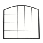 Livingandhome Black Industrial Arch Wall Mirror, FI1292