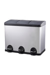 45L Stainless Steel Step Open Trash Can with Pedals, KT0095
