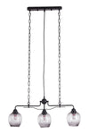 Modern Style 3-Light Glass Pendant Light, LG1392