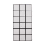 Livingandhome 10pcs Peel and Stick PVC Lattice Wall Tile Sticker, SW0933