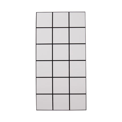 Livingandhome 10pcs Peel and Stick PVC Lattice Wall Tile Sticker, SW0933