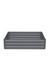 Galvanized Steel Square Raised Garden Bed Planter Box, PM1632