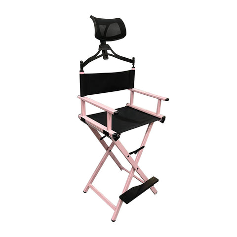 Livingandhome Protable Aluminum Makeup Chair with Headrest, DM0781