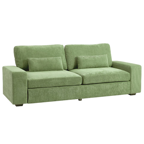 2-Seater Chenille Upholstered Sofa with Pillows, FL050232FL050233