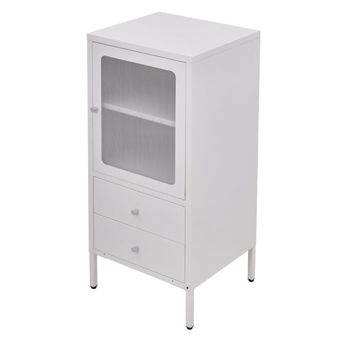 Steel File Cabinet Storage Cabinet with 2 Drawers and 2 Adjustable Shelves, DM0907 (Ver.2)