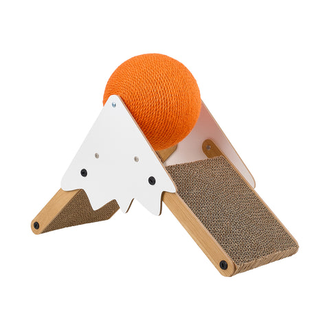 Cat Scratching Board With Ferris Wheel Spinning Ball, PT080056