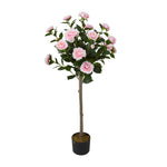 Artificial Camellia Tree Potted Plant Home Decoration, WB0256