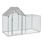 Metal Chicken Coop Run with PE Tarpaulin, XD0031 (Ver.2)