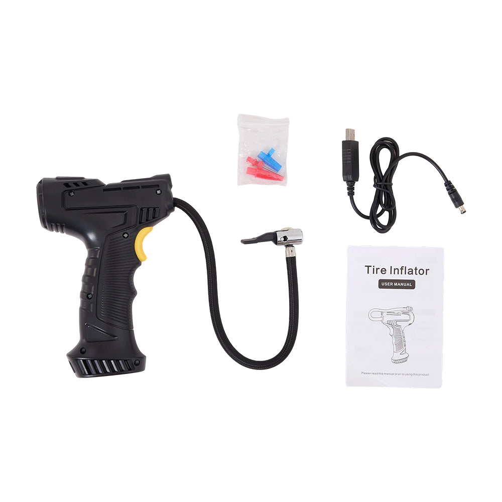 Portable Hand-held Inflatable Pump Wireless Car Airressor Rechargeable ...