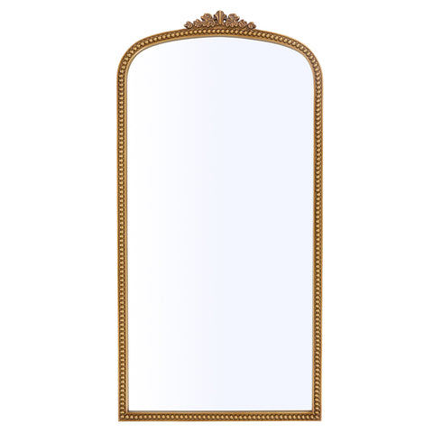 Gold Arched Decorative Vanity Mirror with Carved Frame, HF090006 (Ver.2)